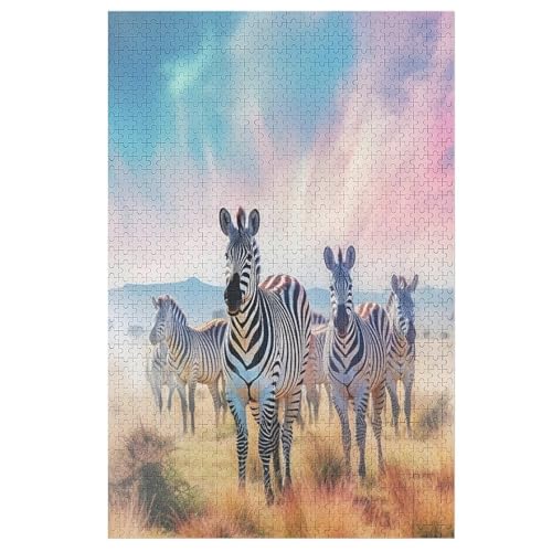 Zebra Holzpuzzle 1000 Teile Klassische Puzzles Erwachsene Kinder Puzzle DIY Kit Holzspielzeug Einzigartiges Geschenk 78×53cm Zebra Holzpuzzle 1000 Teile Klassische Puzzles Erwachsene Kinder Puzzle DIY Kit Holzspielzeug Einzigartiges Geschenk 78×53cm von LTTTT