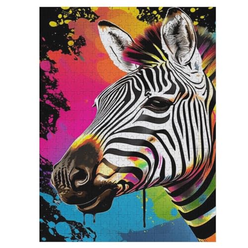 Zebra Holzpuzzle 500 Teile Klassische Puzzles Erwachsene Kinder Puzzle DIY Kit Holzspielzeug Einzigartiges Geschenk 55×41cm Zebra Holzpuzzle 500 Teile Klassische Puzzles Erwachsene Kinder Puzzle DIY Kit Holzspielzeug Einzigartiges Geschenk 55×41cm von LTTTT