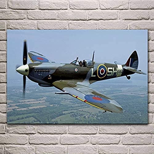 1000-teiliges Puzzle für Erwachsene und Kinder mit Flugzeug-Spitfire-Bild, mit exquisiter Box, Weihnachten für Lernspiele, 50 x 70 cm von LUAJZF