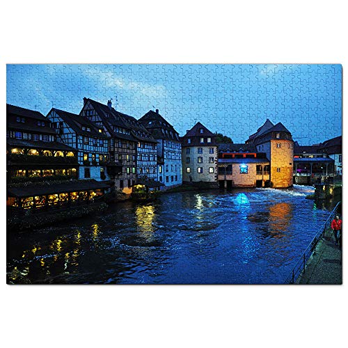 Frankreich Little France Straßburg Puzzle für Erwachsene, 1000 Teile, Papierreisegeschenk, Souvenir, 50 x 70 cm von LUAJZF