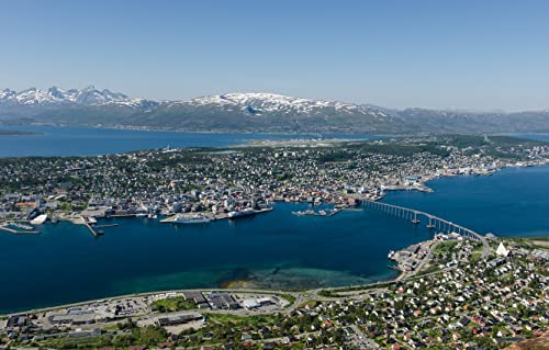 Puzzle 3D Kinder 3D Puzzle 1000 Teile Stadtbrücke Tromsø Norwegen 26x38CM von LUAJZF