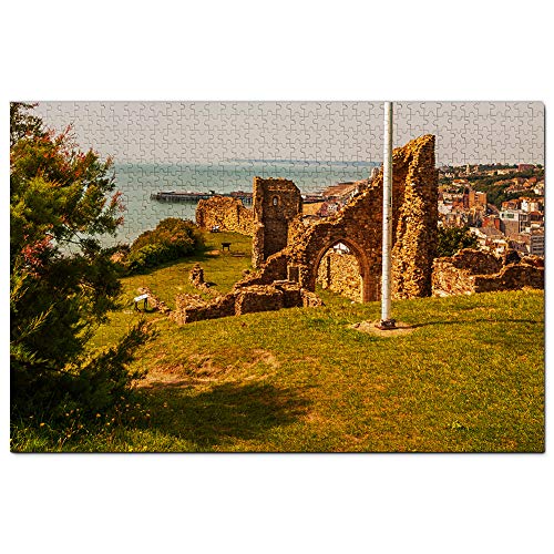 UK England Hastings Castle Puzzle für Erwachsene, 1000 Teile, Papierreisegeschenk, Souvenir, 50 x 70 cm von LUAJZF