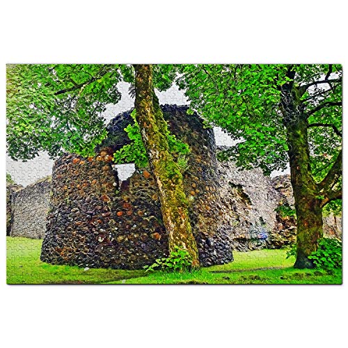 UK England Old Inverlochy Castle Fort William Puzzle für Erwachsene, 1000 Teile, papierartiges Reisegeschenk, Souvenir, 38 x 52 cm von LUAJZF