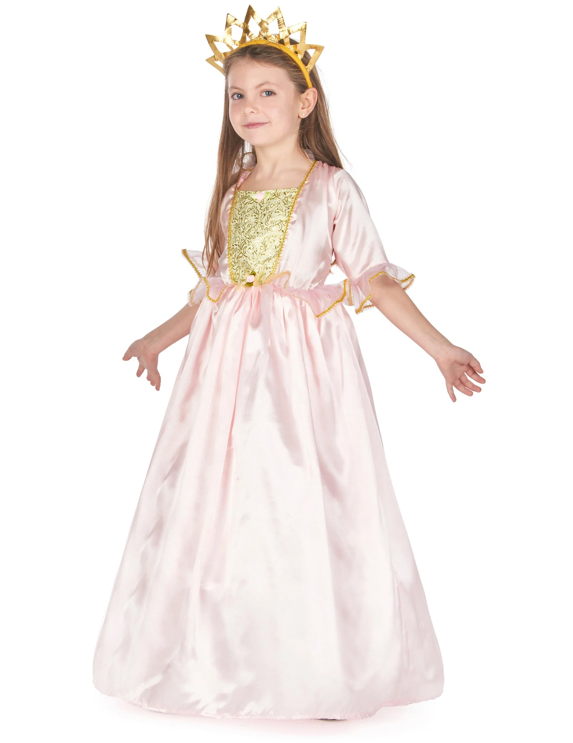 Anmutige Prinzessin Kinderkostüm Fee rosa von KARNEVAL-MEGASTORE