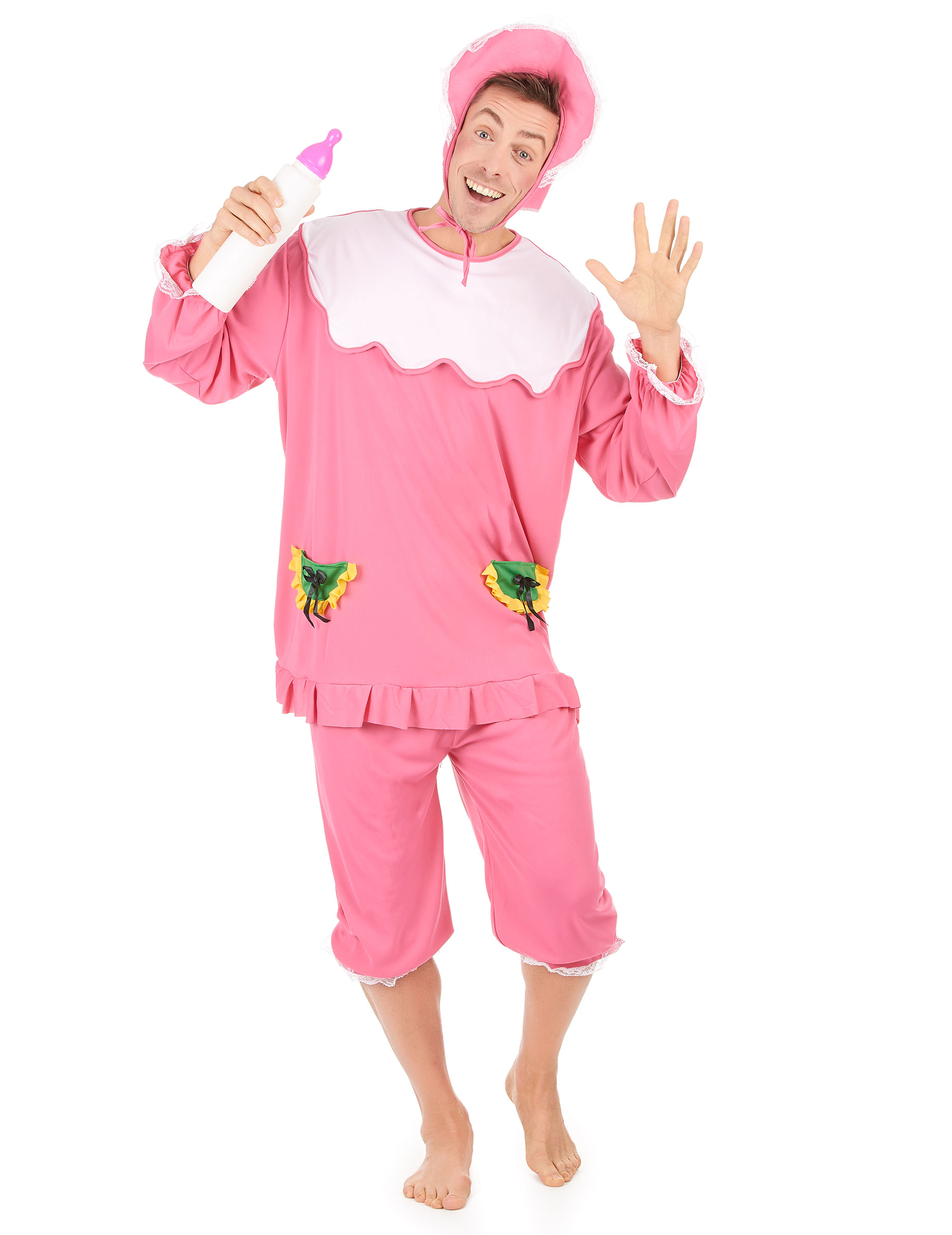 Baby Herren-Kostüm rosa-weiss Baby Herren-Kostüm rosa-weiss von KARNEVAL-MEGASTORE