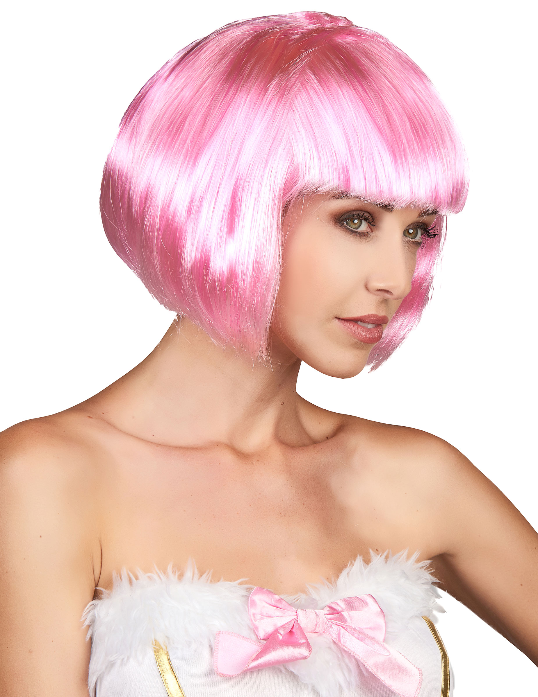 Bob Perücke Karnevalsperücke rosa Bob Perücke Karnevalsperücke rosa von KARNEVAL-MEGASTORE