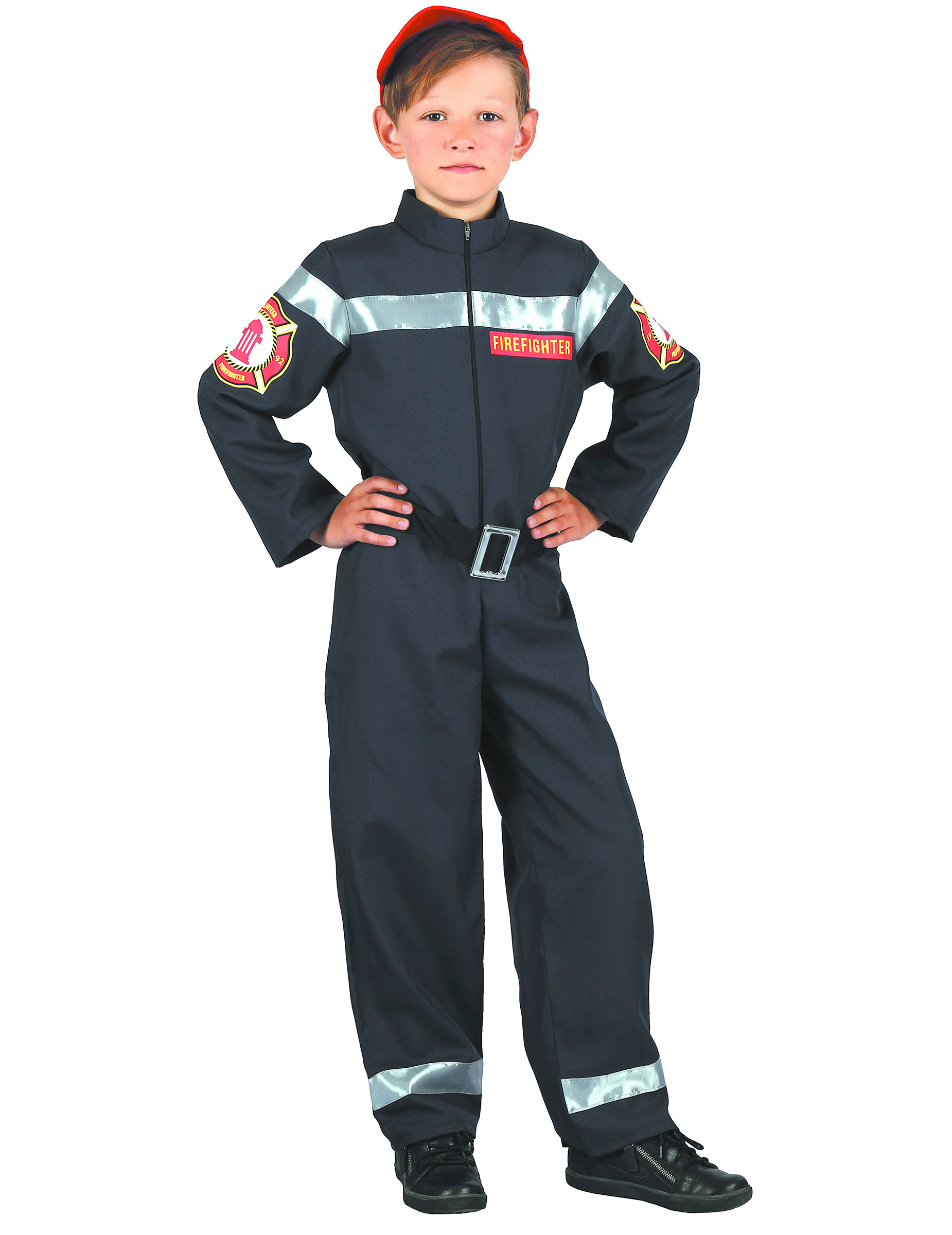 Feuerwehrmann-Kostüm für Jungen dunkelblau Feuerwehrmann-Kostüm für Jungen dunkelblau von LUCIDA