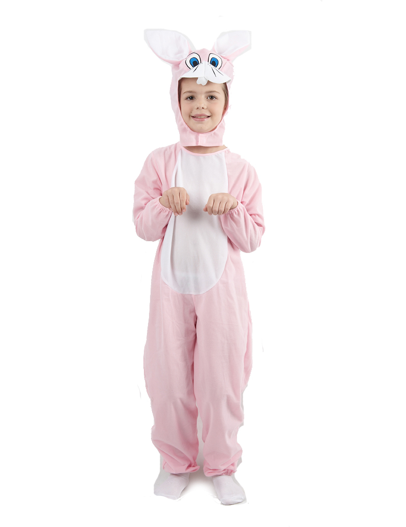 Häschen Kinderkostüm rosa von KARNEVAL-MEGASTORE
