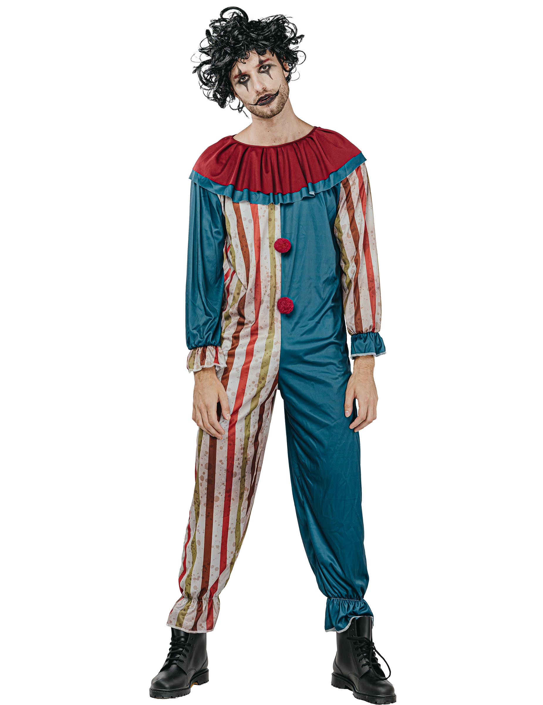 Horrorclown Kostüm für Erwachsene Halloweenkostüm bunt Horrorclown Kostüm für Erwachsene Halloweenkostüm bunt von LUCIDA