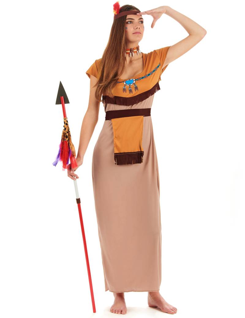 Indianerinnen-Verkleidung für Damen von KARNEVAL-MEGASTORE