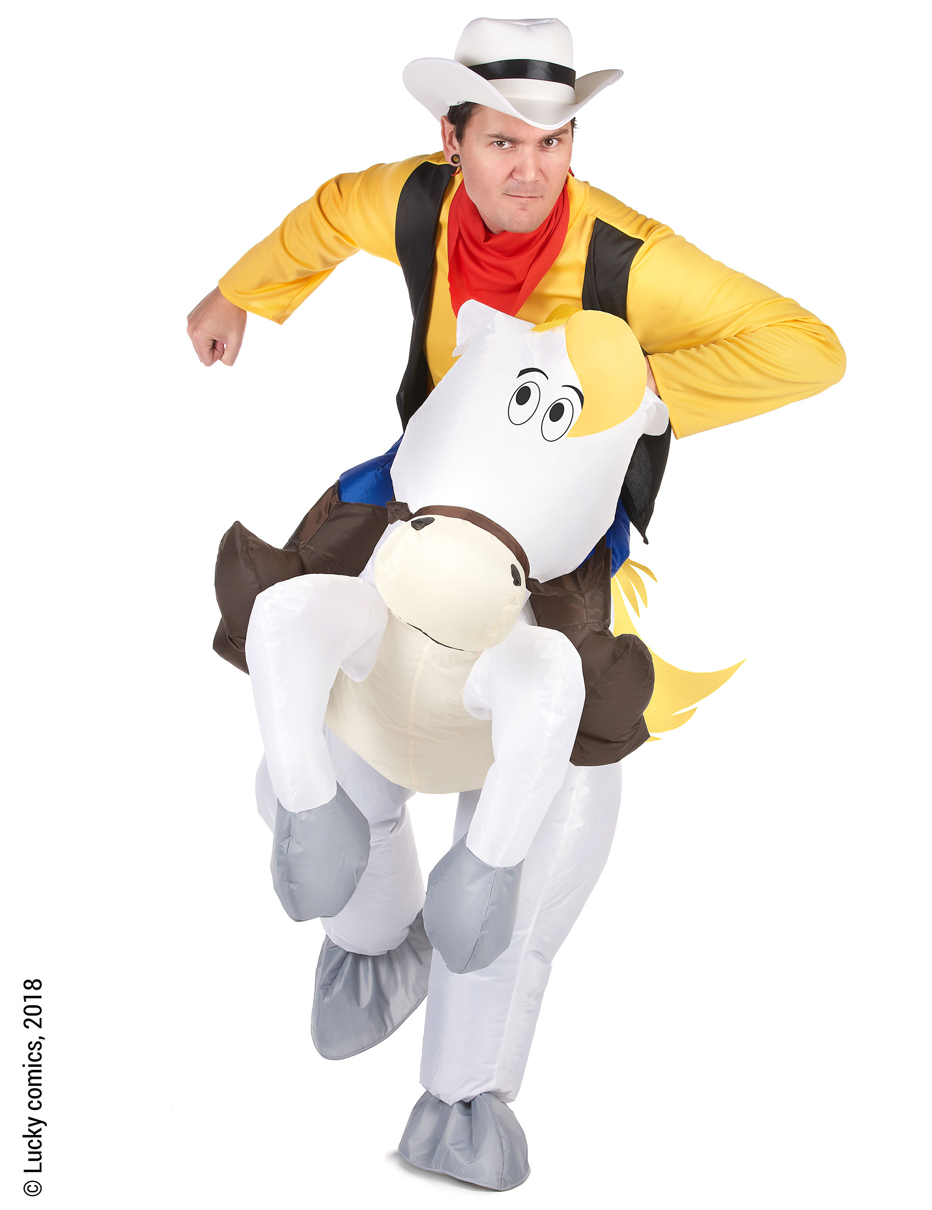 Jolly Jumper Carry-Me-Kostüm Lucky Luke-Lizenzkostüm gelb-weiss Jolly Jumper Carry-Me-Kostüm Lucky Luke-Lizenzkostüm gelb-weiss von KARNEVAL-MEGASTORE