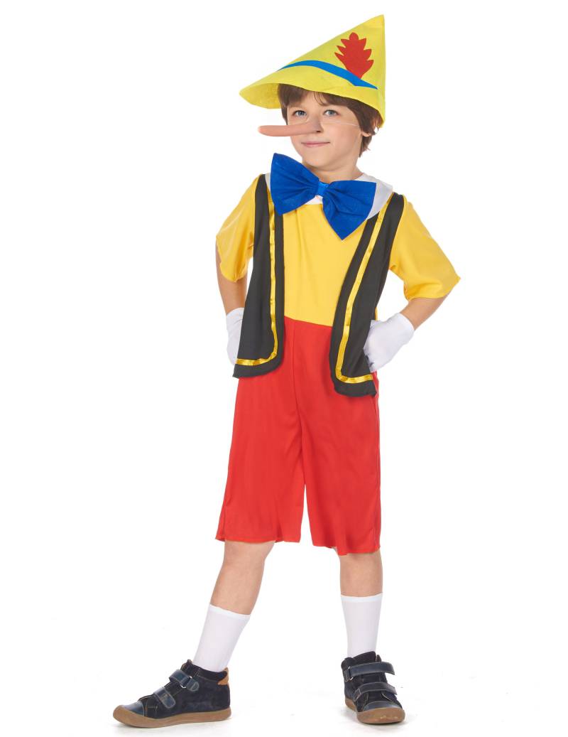 Lügner-Puppe Kinderkostüm für Jungen bunt von KARNEVAL-MEGASTORE