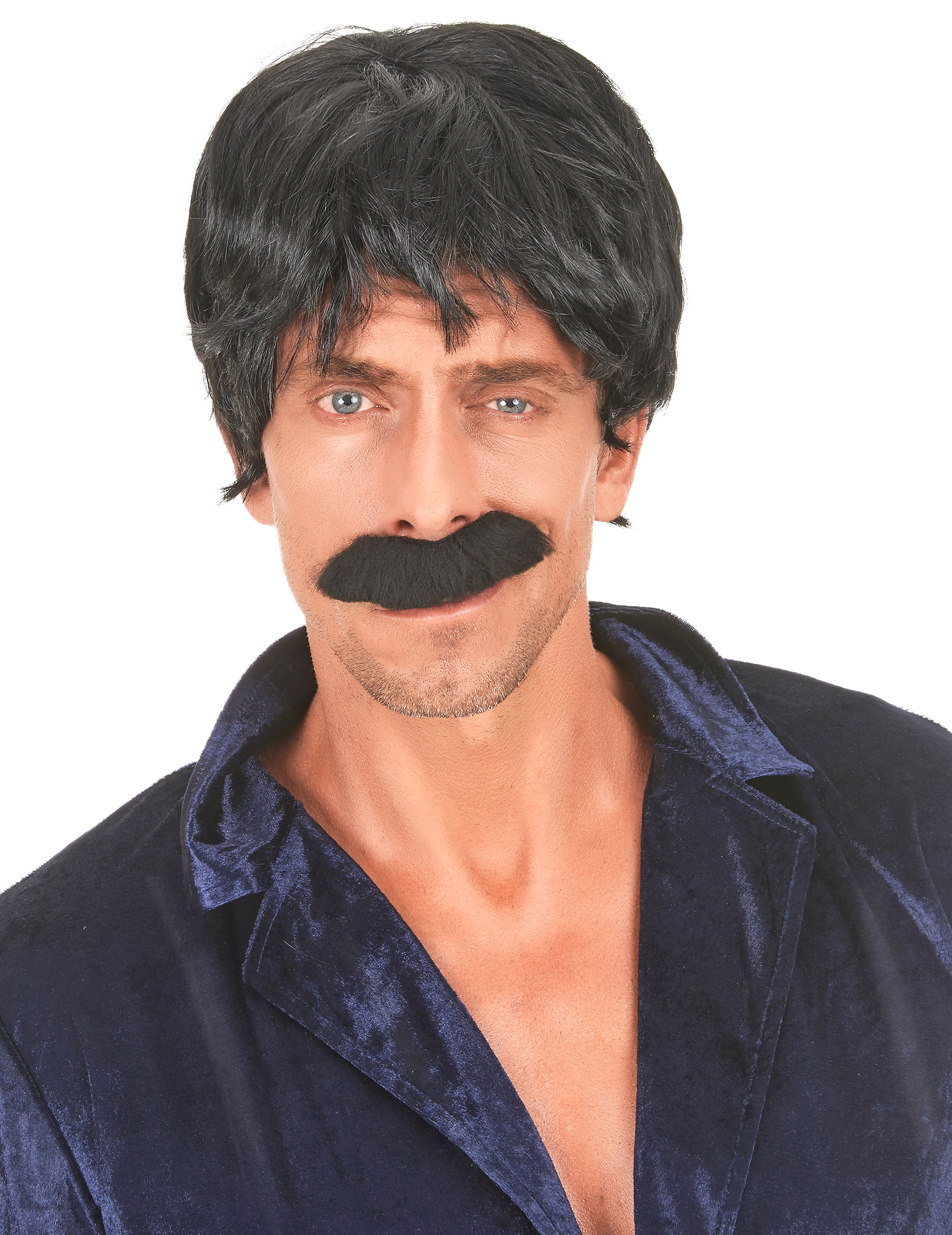 Pilzkopf Perücke Herren schwarz Pilzkopf Perücke Herren schwarz von KARNEVAL-MEGASTORE