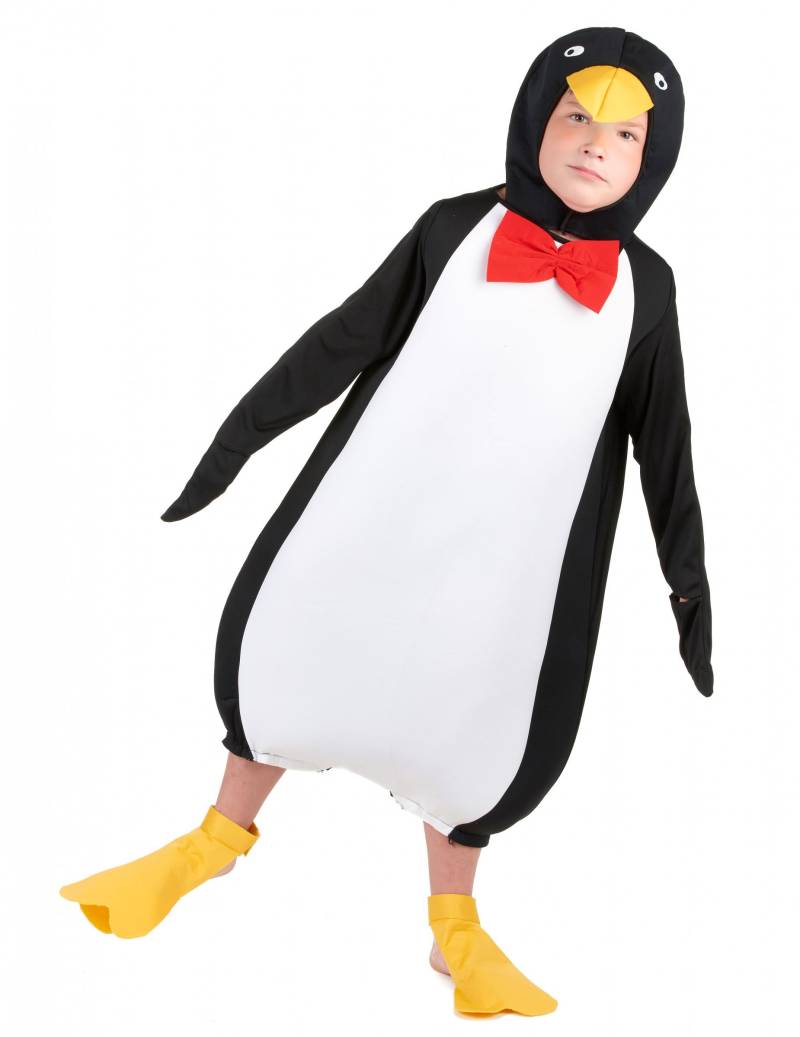 Pinguin-Kinderkostüm Tier schwarz-weiß-gelb von BCI