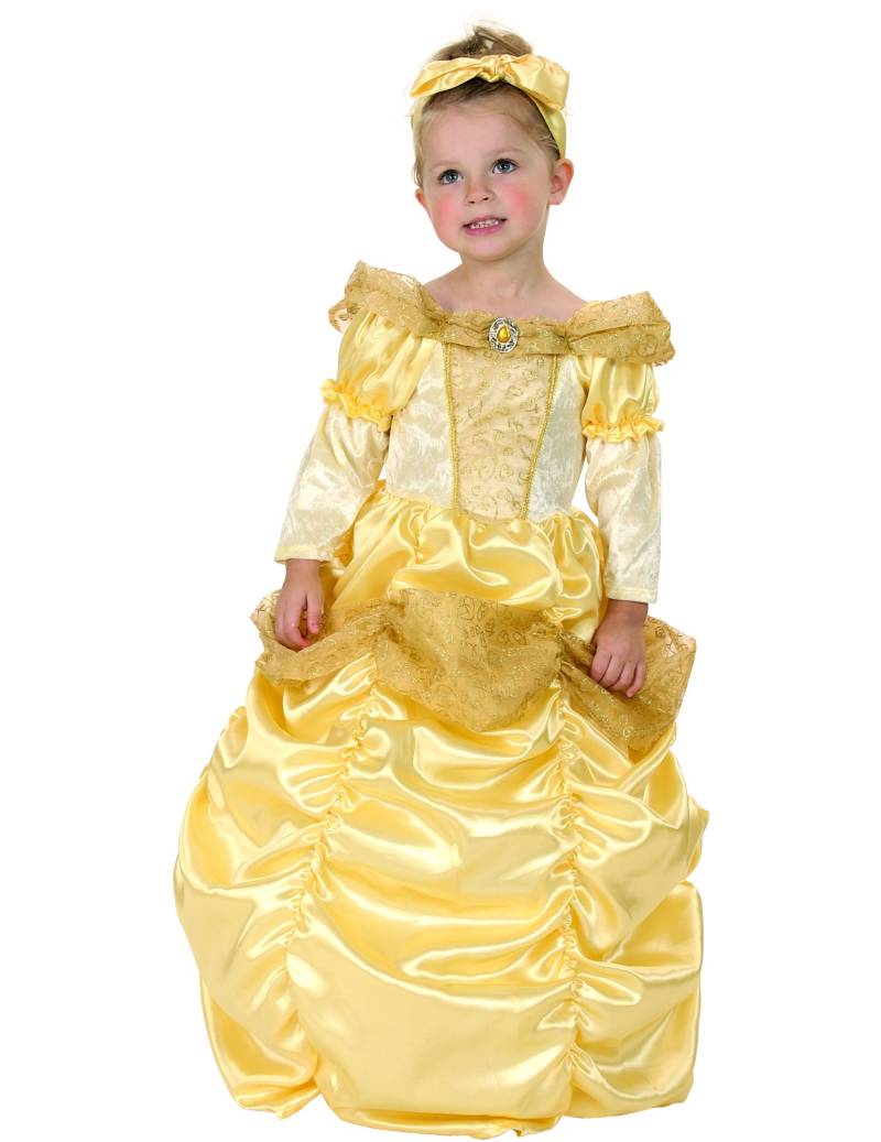 Prinzessin Kinderkostüm gelb-weiss von KARNEVAL-MEGASTORE