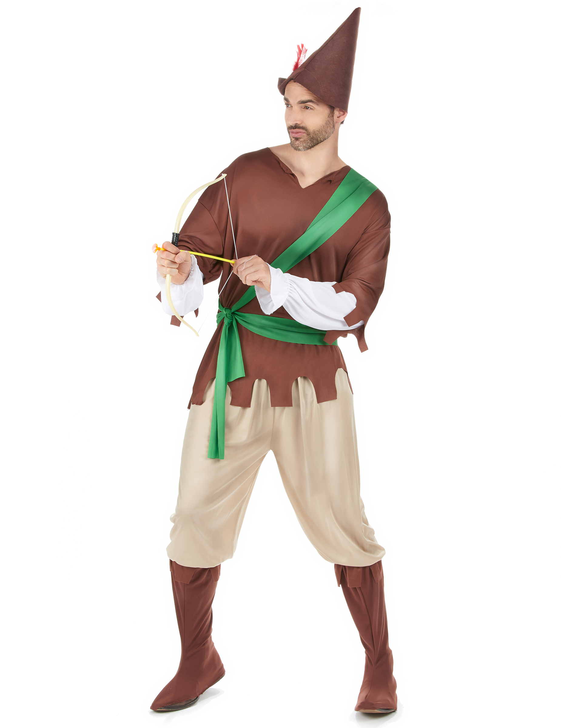 Robin Hood Herrenkostüm grün-braun Robin Hood Herrenkostüm grün-braun von KARNEVAL-MEGASTORE