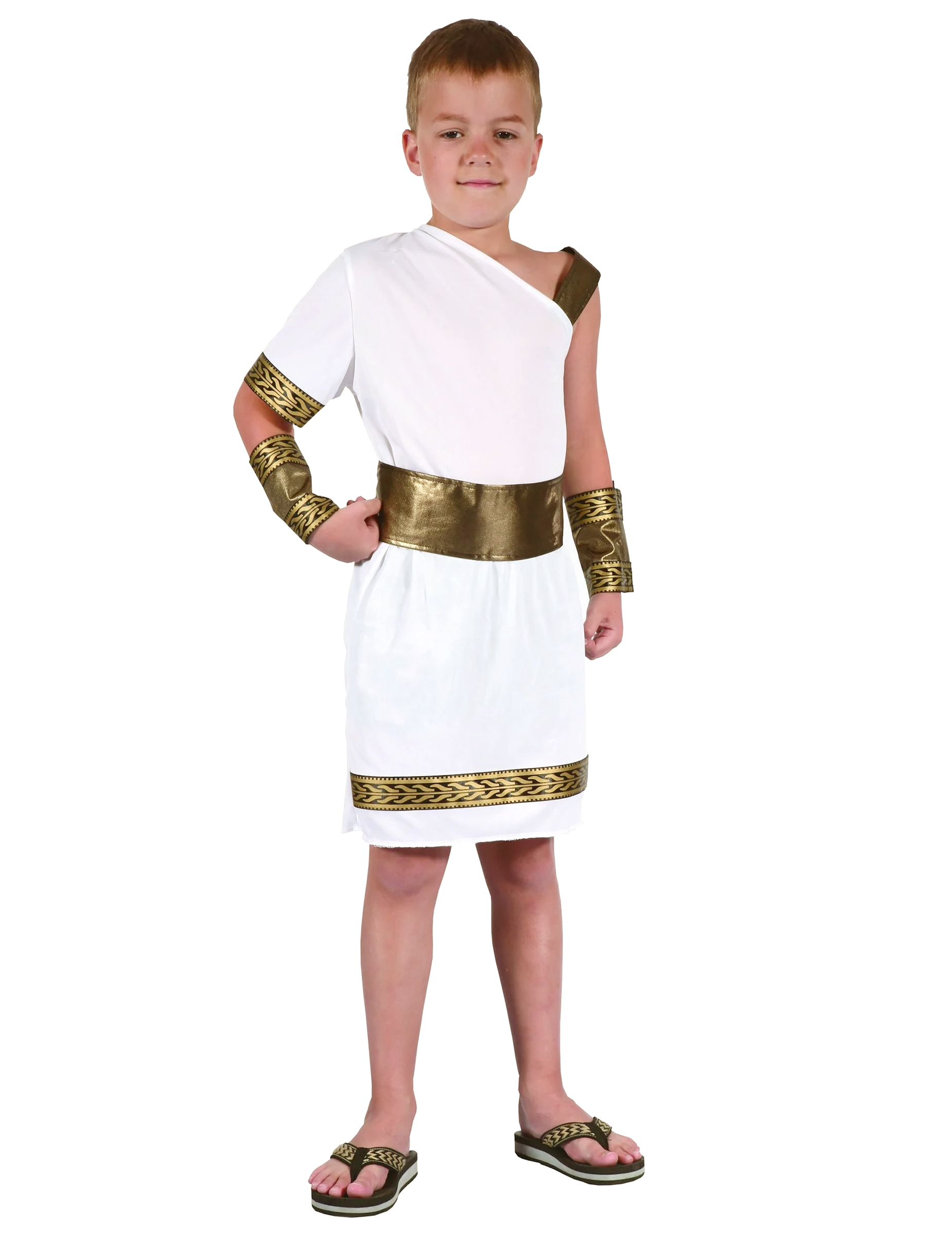 Römer-Kinderkostüm Antike weiss-gold Römer-Kinderkostüm Antike weiss-gold von KARNEVAL-MEGASTORE