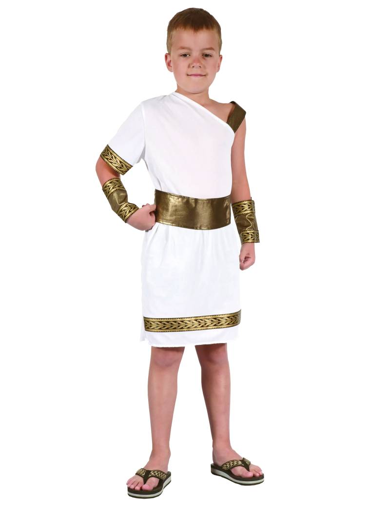 Römer-Kinderkostüm Antike weiss-gold von KARNEVAL-MEGASTORE