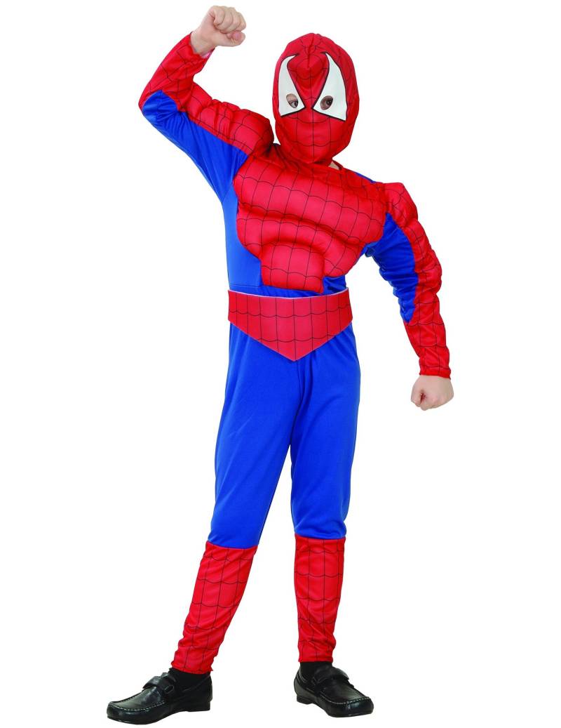 Spinnenmann Kinderkostüm Superheld rot-blau von KARNEVAL-MEGASTORE