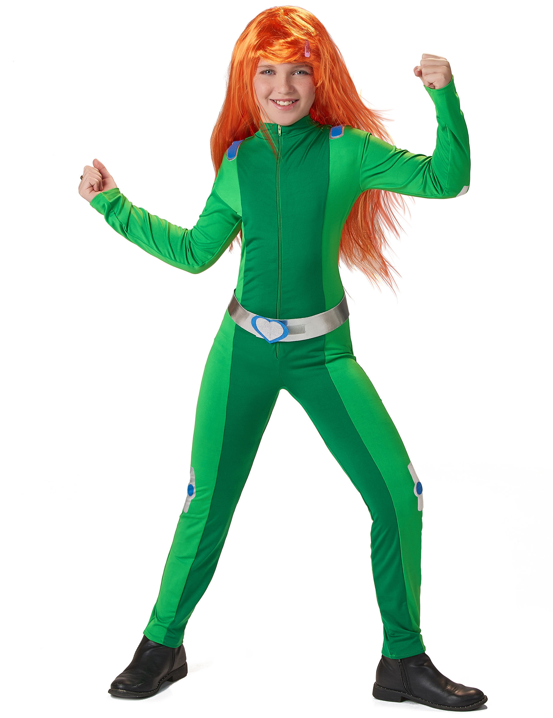 Spionage-Kostüm für Kinder Faschingskostüm grün-silber von LUCIDA