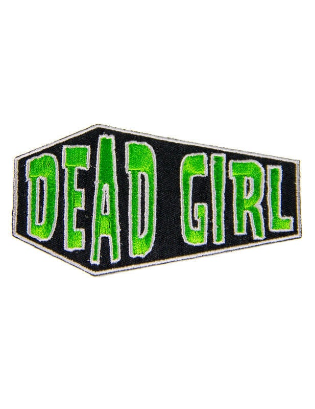 Kreepsville Gothic Aufnäher Sarg Dead Girl grün-schwarz von Ripper Merchandise LTD - KF