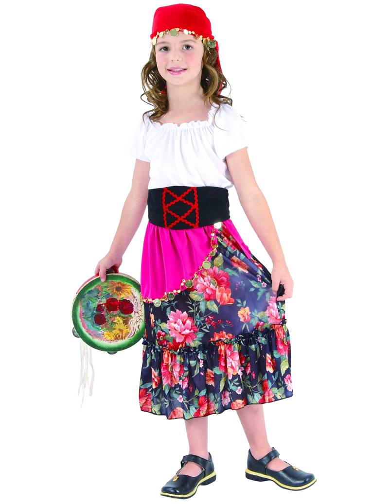 Süßes Wahrsager-Mädchen Kinderkostüm von KARNEVAL-MEGASTORE