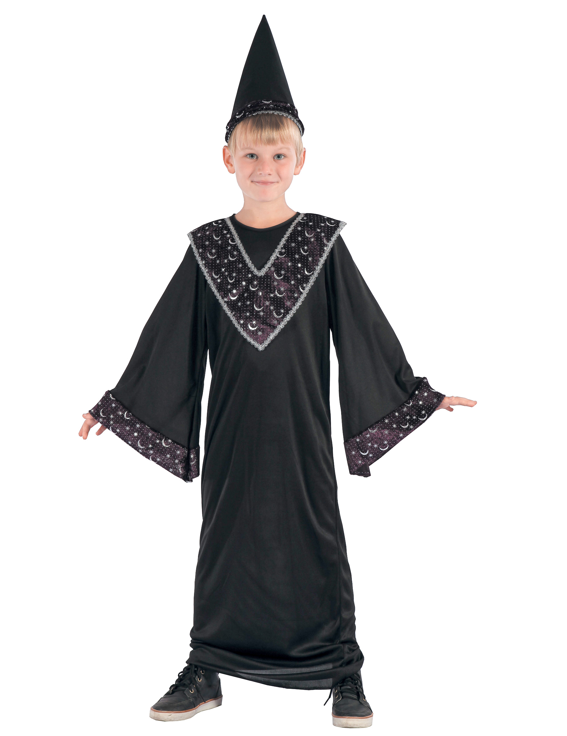 Zauberlehrling-Kinderkostüm Magier schwarz Zauberlehrling-Kinderkostüm Magier schwarz von LUCIDA