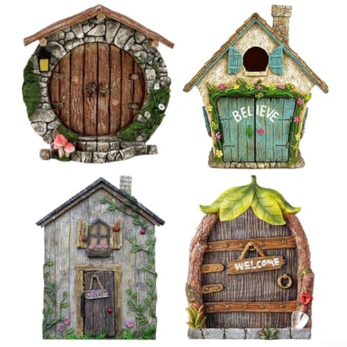 Dekorative Lösung, Miniatur-Feentore für Ihre DIY-Projekte und Gärten, 4 Stück von LUCKCDUO