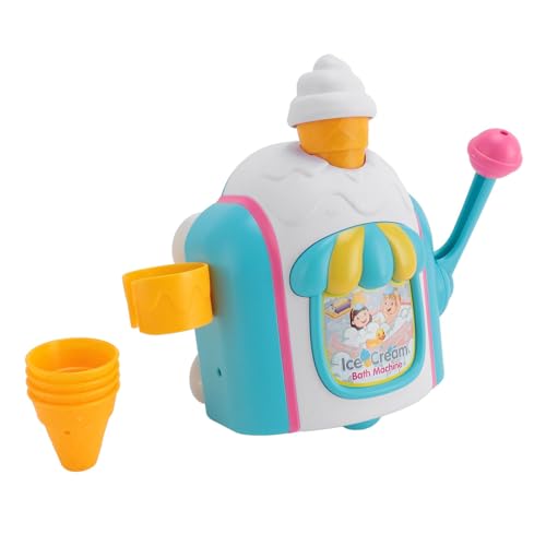 LUCKDANO Badespielzeug, Baby Badspielzeug Spielzeug Badezimmer Kuchenhersteller Spielzeugblasen Eismaschine Badespielzeug mit Blasen Badeset Set für Kleinkind von LUCKDANO