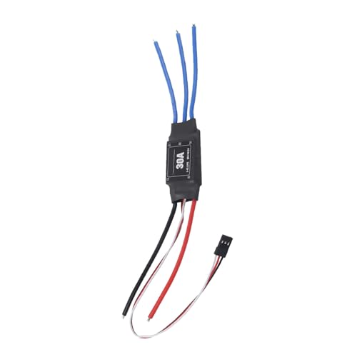 LUCKDANO Bürstenloser ESC -ELCED -Geschwindigkeit Controller RC Ship Unterwasserpropellerleistung Ausgang Schnelle Reaktion UBEC -Ausgang für RC -Schiff Unterwassergebrauch (30A) von LUCKDANO