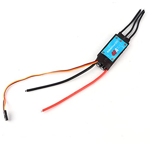 LUCKDANO Bürstenloser ESC -ELCED -Geschwindigkeit Controller RC Ship Unterwasserpropellerleistung Ausgang Schnelle Reaktion UBEC -Ausgang für RC -Schiff Unterwassergebrauch (40A) von LUCKDANO