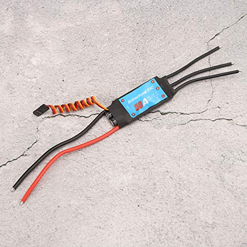 LUCKDANO Bürstenloser ESC -ELCED -Geschwindigkeit Controller RC Ship Unterwasserpropellerleistung Ausgang Schnelle Reaktion UBEC -Ausgang für RC -Schiff Unterwassergebrauch (50A) von LUCKDANO