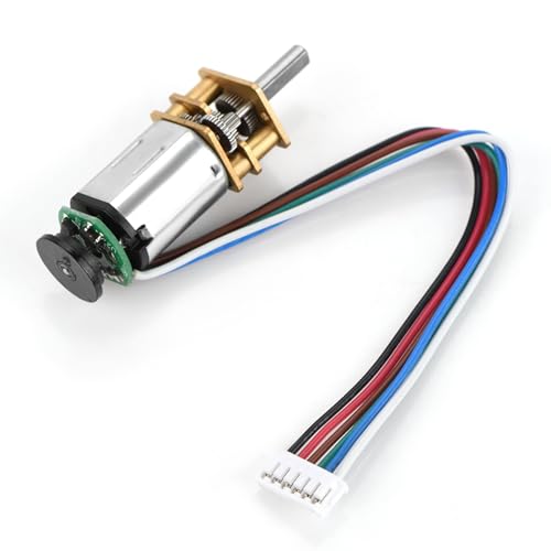 LUCKDANO DC6V 2W GBMQ GM12BY20 Getriebemotor mit Magnetisch -codierter Disc Hall -Encoder Großes Kraft mit Niedrigem Rauschen für Elektronische Schlösser -Spielzeugautos (6 V 30 U/min) von LUCKDANO