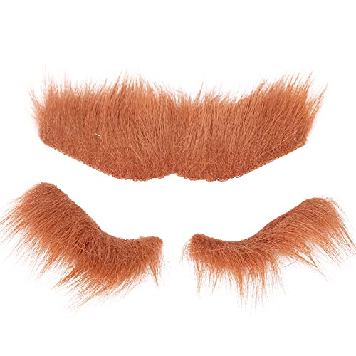 LUCKDANO Gefälschte Bart Augenbrauen Set Selbstklebende Schnurrbärte Augenbrauen Kostüm Brown für Partyzubehör Festivals LUCKDANO Gefälschte Bart Augenbrauen Set Selbstklebende Schnurrbärte Augenbrauen Kostüm Brown für Partyzubehör Festivals von LUCKDANO