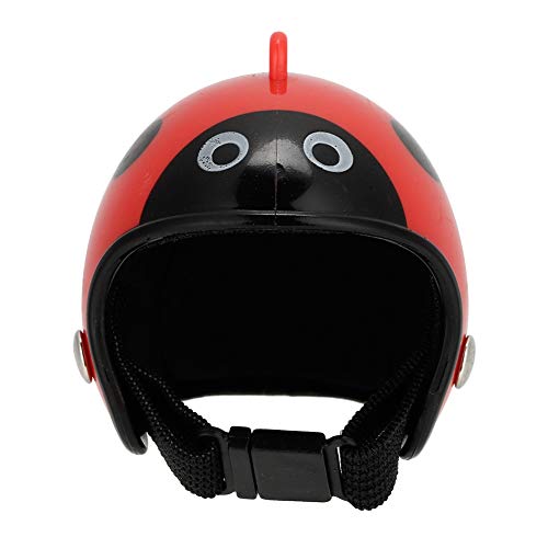LUCKDANO Hühnerhelm, Hühnerhüte für Echte Hühner Hühnerhut Lustige Vogel Hühner Hut Kopfbedeckung Kleiner Haustier -Hut Kostüme Accessoires Helm für Hühnervogel Take/Attempt (Marienkäfer) von LUCKDANO