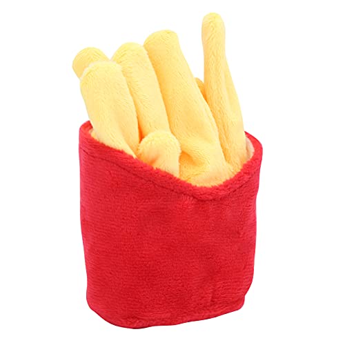 LUCKDANO Hundespielzeug für Aggressive Kauen, Quietschende Hundspielzeug mit Unzerstörbarer Hund Spielzeugsimulation Französisch Pommes Hundekauspiel Spielzeug Snuffle Plus von LUCKDANO