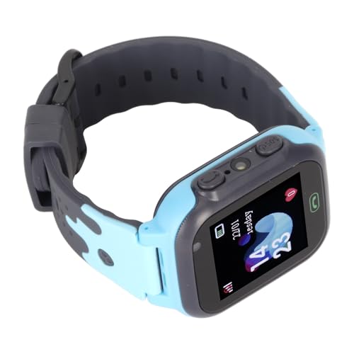LUCKDANO Kinder Smart Watch for Boys Girls Childrens Smartwatch mit 2-Wege-Ruf-LBS-Positionierung SOS-Kameraspiele Wecker Klassenzimmermodus Sicherheitszaun für 4-12 Jahre Alt (Blue) von LUCKDANO