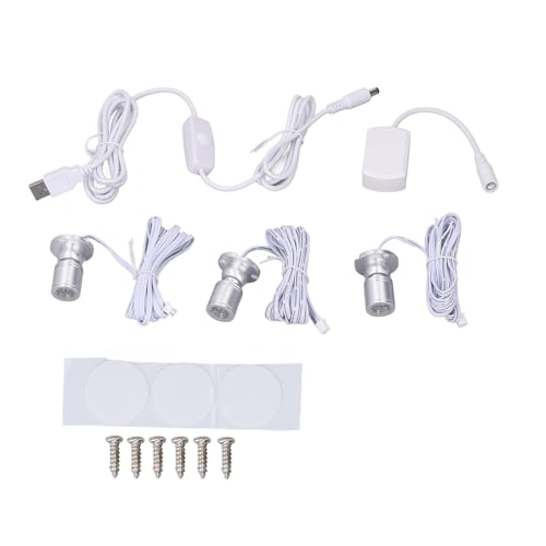 LUCKDANO Mini -LED -Spotlichter Präsentieren Sie Display Light Dimmable Cabinet Light Jewelry Collection USB -Rampenlicht für Verschiedene DIY -Bedürfnisse (Neturallicht) von LUCKDANO