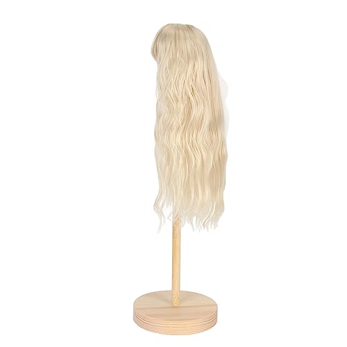 LUCKDANO Puppenperücke, Wiederholungswerkzeug für Puppenhaarpuppe Haar Künstliche Hochtemperatur Seide Langes Lockiges Puppenhaar 1/6 BJD Puppenperücken für 1/6 15,5-17 Cm Kopfumfang Puppe (Hell Gold) LUCKDANO Puppenperücke, Wiederholungswerkzeug für Puppenhaarpuppe Haar Künstliche Hochtemperatur Seide Langes Lockiges Puppenhaar 1/6 BJD Puppenperücken für 1/6 15,5-17 Cm Kopfumfang Puppe (Hell Gold) von LUCKDANO