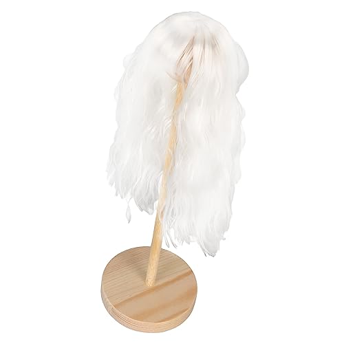LUCKDANO Puppenperücke, Wiederholungswerkzeug für Puppenhaarpuppe Haar Künstliche Hochtemperatur Seide Langes Lockiges Puppenhaar 1/6 BJD Puppenperücken für 1/6 15,5-17 Cm Kopfumfang Puppe (Mond weiß) LUCKDANO Puppenperücke, Wiederholungswerkzeug für Puppenhaarpuppe Haar Künstliche Hochtemperatur Seide Langes Lockiges Puppenhaar 1/6 BJD Puppenperücken für 1/6 15,5-17 Cm Kopfumfang Puppe (Mond weiß) von LUCKDANO