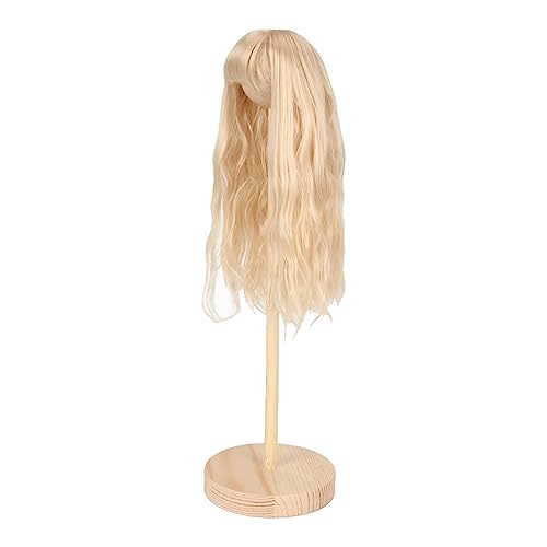 LUCKDANO Puppenperücke, Wiederholungswerkzeug für Puppenhaarpuppe Haar Künstliche Hochtemperatur Seide Langes Lockiges Puppenhaar 1/6 BJD Puppenperücken für 1/6 15,5-17 cm Kopfumfang Puppe (Pfirsich LUCKDANO Puppenperücke, Wiederholungswerkzeug für Puppenhaarpuppe Haar Künstliche Hochtemperatur Seide Langes Lockiges Puppenhaar 1/6 BJD Puppenperücken für 1/6 15,5-17 cm Kopfumfang Puppe (Pfirsich von LUCKDANO