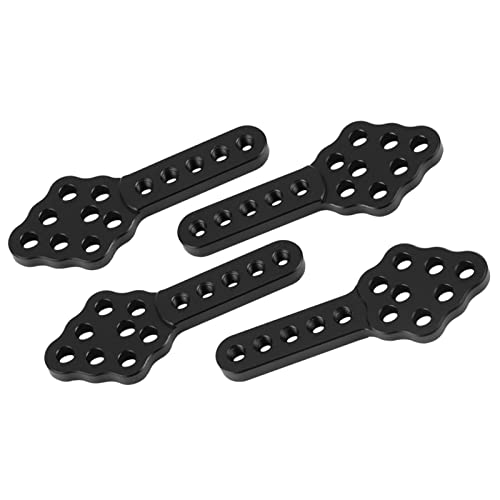 LUCKDANO RC -Autoständer, RC -Auto Stoßdämpfer Crawler Zubehör Einstellen Höhenwinkelständer, 4pcs/Set, für 1/10 Crawler (Black) von LUCKDANO