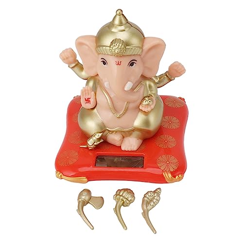 LUCKDANO Solar Angetriebener Ganesha Ornament Tanzstatue - für Heimauto Armaturenbrett mit ABS Material Viel Glück Wohlstand Wohlstand LUCKDANO Solar Angetriebener Ganesha Ornament Tanzstatue - für Heimauto Armaturenbrett mit ABS Material Viel Glück Wohlstand Wohlstand von LUCKDANO