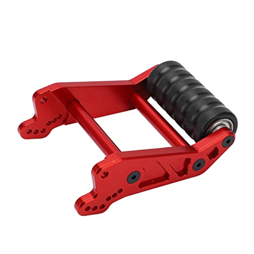 LUCKDANO Wheelie Stange, Mini Bike Wheelie Bar Stange für Mini -Fahrrad mit Radmuster Aluminiumlegierung für Losi LMT Achse 4WD LOS04022 1/8 RC -Auto (Rot) von LUCKDANO