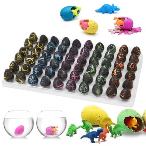 60 Stück Easter Magic Hatching Growing Dinosaur Eggs, Schlüpfende Wachsende Dinosaurier Eier, Magie Dino Ei mit wachsendem Dino im Inneren, Dinosaurier-Eier im Wasser schlüpfen, Oster-Ei-Spielzeug (B) 60 Stück Easter Magic Hatching Growing Dinosaur Eggs, Schlüpfende Wachsende Dinosaurier Eier, Magie Dino Ei mit wachsendem Dino im Inneren, Dinosaurier-Eier im Wasser schlüpfen, Oster-Ei-Spielzeug (B) von LUCKKY