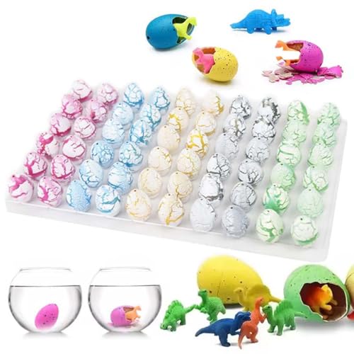 60 Stück Easter Magic Hatching Growing Dinosaur Eggs, Schlüpfende Wachsende Dinosaurier Eier, Magie Dino Ei mit wachsendem Dino im Inneren, Dinosaurier-Eier im Wasser schlüpfen, Oster-Ei-Spielzeug (C) 60 Stück Easter Magic Hatching Growing Dinosaur Eggs, Schlüpfende Wachsende Dinosaurier Eier, Magie Dino Ei mit wachsendem Dino im Inneren, Dinosaurier-Eier im Wasser schlüpfen, Oster-Ei-Spielzeug (C) von LUCKKY