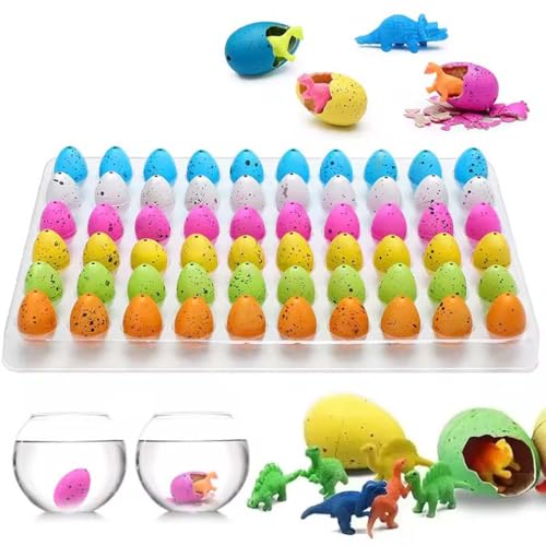60 Stück Easter Magic Hatching Growing Dinosaur Eggs, Schlüpfende Wachsende Dinosaurier Eier, Magie Dino Ei mit wachsendem Dino im Inneren, Dinosaurier-Eier im Wasser schlüpfen, Oster-Ei-Spielzeug (D) 60 Stück Easter Magic Hatching Growing Dinosaur Eggs, Schlüpfende Wachsende Dinosaurier Eier, Magie Dino Ei mit wachsendem Dino im Inneren, Dinosaurier-Eier im Wasser schlüpfen, Oster-Ei-Spielzeug (D) von LUCKKY