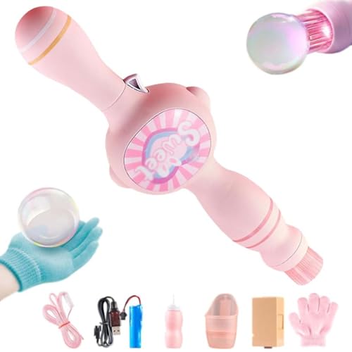 Colorful Smoke Bubble Machine, Bunte Rauch Seifenblasenmaschine, Elastischer Blasen-Nebelstab, Handheld Nebel Seifenblasengebläse für Kinder und Erwachsene, Interaktives Seifenblasenspielzeug (Rosa) Colorful Smoke Bubble Machine, Bunte Rauch Seifenblasenmaschine, Elastischer Blasen-Nebelstab, Handheld Nebel Seifenblasengebläse für Kinder und Erwachsene, Interaktives Seifenblasenspielzeug (Rosa) von LUCKKY