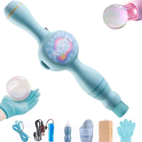 Colorful Smoke Bubble Machine, Bunte Rauch Seifenblasenmaschine, Elastischer Blasen-Nebelstab, Handheld Nebel Seifenblasengebläse für Kinder und Erwachsene, Interaktives Seifenblasenspielzeug (Blau) Colorful Smoke Bubble Machine, Bunte Rauch Seifenblasenmaschine, Elastischer Blasen-Nebelstab, Handheld Nebel Seifenblasengebläse für Kinder und Erwachsene, Interaktives Seifenblasenspielzeug (Blau) von LUCKKY
