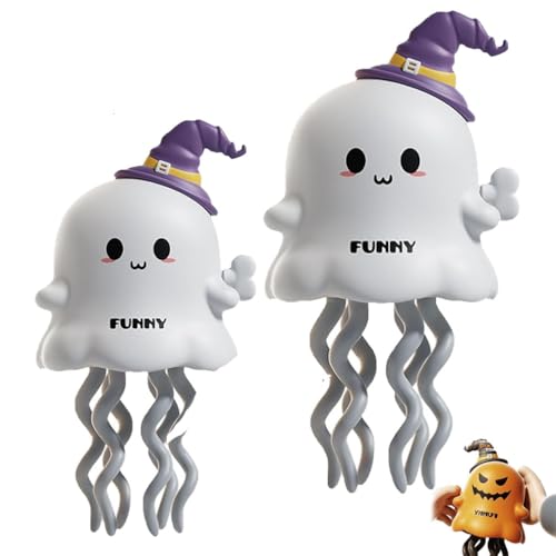 LUCKKY 2 Stück Magical Mini Dancing Ghost for Christmas, Magischer Mini-Tanzgeist für Weihnachten, Weihnachten Magisches Uhrwerk-Spielzeug, Halloween Uhrwerk Tanzendes Geisterspielzeug (A) von LUCKKY